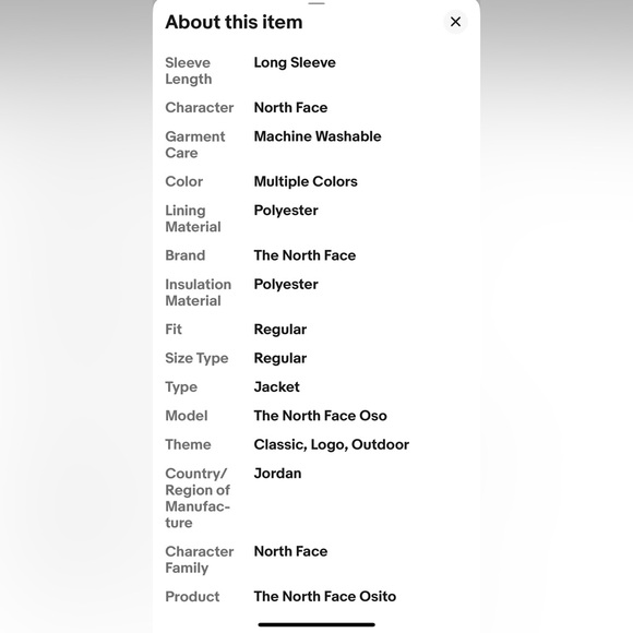 The North Face Women OSITO Fleece Full Zipper Jacket Size Large Black - Picture 6 of 7